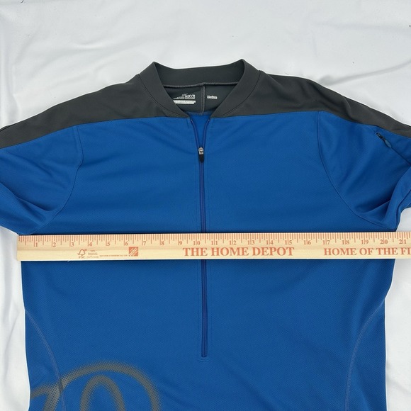 PEARL IZUMI Men's Blue Sz M 3/4 Zip Bike Cycling Jersey Top Logo Short Sleeve - Picture 5 of 7